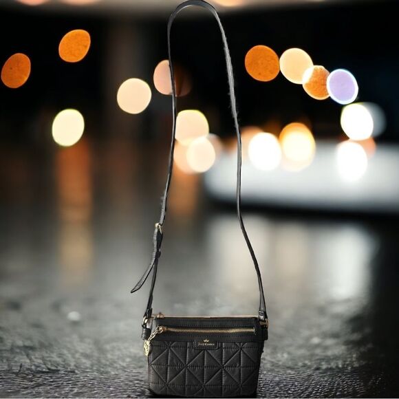 Juicy Couture l 2-piece Lot l Animal Print Scarf/Wrap l Black Cross-body Purse - Picture 2 of 16